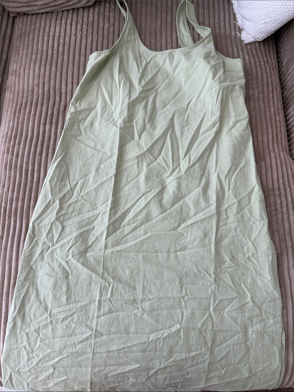 Light Sage Green Tank Slip Dress